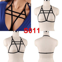 Load image into Gallery viewer, Body Harness Bra For  Women Fetish Chest Bondage Lingerie Erotic Cage Bra Gothic Garter Belt - UK Fashion Market
