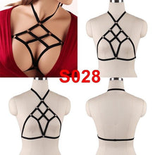 Load image into Gallery viewer, Body Harness Bra For  Women Fetish Chest Bondage Lingerie Erotic Cage Bra Gothic Garter Belt - UK Fashion Market
