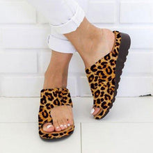 Load image into Gallery viewer, Women PU Leather Shoes Comfy Platform Flat Sole Ladies Casual Soft Big Toe Foot Correction Sandal Orthopedic Bunion Corrector - UK Fashion Market
