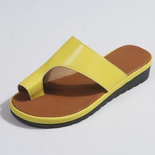 Load image into Gallery viewer, Women PU Leather Shoes Comfy Platform Flat Sole Ladies Casual Soft Big Toe Foot Correction Sandal Orthopedic Bunion Corrector - UK Fashion Market
