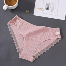 Load image into Gallery viewer, New Sexy Lace Panties For Women Girls Underwear Cotton Panty 2019 Soild Elasticity Comfortable Low-Rise Lingerie Panties M L XL - UK Fashion Market
