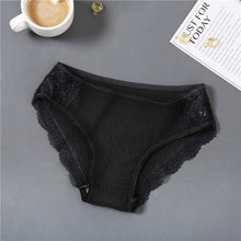 Load image into Gallery viewer, New Sexy Lace Panties For Women Girls Underwear Cotton Panty 2019 Soild Elasticity Comfortable Low-Rise Lingerie Panties M L XL - UK Fashion Market
