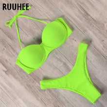 Load image into Gallery viewer, RUUHEE Bikini Swimwear Women Swimsuit 2020 Leopard Brazilian Bikini Set Push Up Bathing Suit Female Summer Beach Wear Biquini - UK Fashion Market
