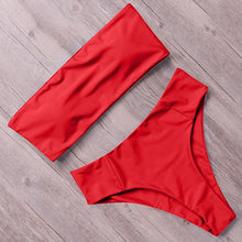 Load image into Gallery viewer, RUUHEE Bandage Bikini Swimwear Women Swimsuit High Waist Bikini Set 2019 Bathing Suit Push Up Maillot De Bain Femme Beachwear - UK Fashion Market
