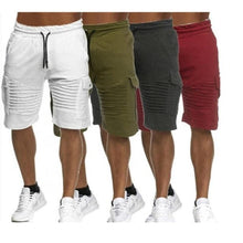 Load image into Gallery viewer, Summer Shorts Men  Casual Shorts Trunks Fitness Workout Beach Shorts Man Breathable Cotton Gym Short Trousers Stripe shorts - UK Fashion Market
