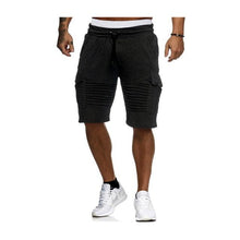 Load image into Gallery viewer, Summer Shorts Men  Casual Shorts Trunks Fitness Workout Beach Shorts Man Breathable Cotton Gym Short Trousers Stripe shorts - UK Fashion Market
