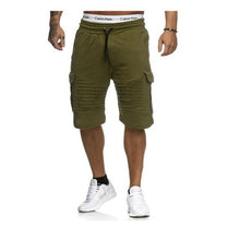 Load image into Gallery viewer, Summer Shorts Men  Casual Shorts Trunks Fitness Workout Beach Shorts Man Breathable Cotton Gym Short Trousers Stripe shorts - UK Fashion Market
