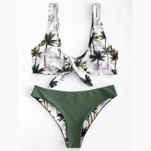 Load image into Gallery viewer, Sunflower Printed Bikini Set Sexy  Swimwear Women 2020 Mujer Push Up Padded Biquini Bathers Bandage Bathing Suit Swimsuit Bikini - UK Fashion Market
