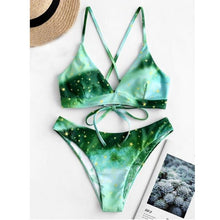 Load image into Gallery viewer, Sunflower Printed Bikini Set Sexy  Swimwear Women 2020 Mujer Push Up Padded Biquini Bathers Bandage Bathing Suit Swimsuit Bikini - UK Fashion Market
