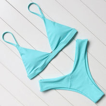 Load image into Gallery viewer, OMKAGI Brand Swimwear Women Swimsuit Sexy Push Up Micro Bikinis Set Swimming Bathing Suit Beachwear Summer Brazilian Bikini 2019 - UK Fashion Market
