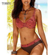 Load image into Gallery viewer, TYAKKVE Sexy 2019 Bikini Set Swimwear Women Print Swimsuit Push Up Polka Dots Bikini Plus Size BathingSuit Beachwear Biquini 3XL - UK Fashion Market
