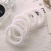 Load image into Gallery viewer, NEW Shining Colorful Women's Scrunchies Telephone Wire Line Hair Rubber Bands Elastic Hairbands Rope for girls Hair Accessories - UK Fashion Market
