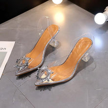 Load image into Gallery viewer, High Quality 2019 PVC Clear Transparent Strappy Buckle Sandals Women Sandals Shoes Celebrity Wearing Simple Style High Heels - UK Fashion Market
