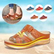 Load image into Gallery viewer, Shoes Woman Summer Sandals For Women Shoes Comfy Soft Women Sandals Retro Wedge Low Heels Shoes Thick Bottom Ladies Sandals - UK Fashion Market
