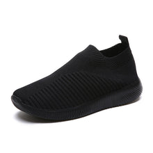 Load image into Gallery viewer, Women shoes 2020 new knitted slip on flat shoes woman tenis feminino casual mesh walking footwear sneakers women vulcanize shoes - UK Fashion Market
