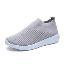 Load image into Gallery viewer, Women shoes 2020 new knitted slip on flat shoes woman tenis feminino casual mesh walking footwear sneakers women vulcanize shoes - UK Fashion Market
