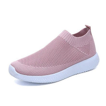 Load image into Gallery viewer, Women shoes 2020 new knitted slip on flat shoes woman tenis feminino casual mesh walking footwear sneakers women vulcanize shoes - UK Fashion Market
