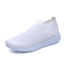 Load image into Gallery viewer, Women shoes 2020 new knitted slip on flat shoes woman tenis feminino casual mesh walking footwear sneakers women vulcanize shoes - UK Fashion Market
