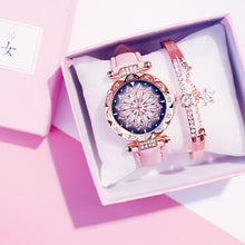 Load image into Gallery viewer, Women Watches Set Starry Sky Ladies Bracelet Watch Casual Leather Sports Quartz Wristwatch Clock Relogio Feminino - UK Fashion Market
