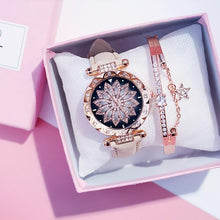 Load image into Gallery viewer, Women Watches Set Starry Sky Ladies Bracelet Watch Casual Leather Sports Quartz Wristwatch Clock Relogio Feminino - UK Fashion Market
