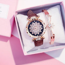 Load image into Gallery viewer, Women Watches Set Starry Sky Ladies Bracelet Watch Casual Leather Sports Quartz Wristwatch Clock Relogio Feminino - UK Fashion Market
