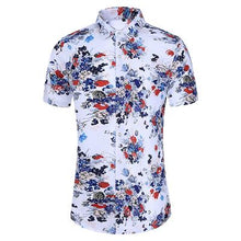 Load image into Gallery viewer, Casuals Shirt Men Summer New Arrival Personality Printed Short Sleeve Shirts Mens Fashion Big Size Business Office Shirt 6XL 7XL - UK Fashion Market
