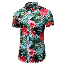 Load image into Gallery viewer, Summer New Arrival Shirts Men 2020 Fashion Print Short Sleeve Hawaiian Shirt Male Casual Flower Slim Fit Beach Shirts Plus M-7XL - UK Fashion Market

