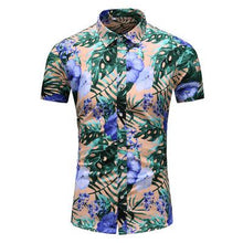 Load image into Gallery viewer, Summer New Arrival Shirts Men 2020 Fashion Print Short Sleeve Hawaiian Shirt Male Casual Flower Slim Fit Beach Shirts Plus M-7XL - UK Fashion Market
