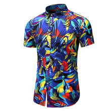 Load image into Gallery viewer, Summer New Arrival Shirts Men 2020 Fashion Print Short Sleeve Hawaiian Shirt Male Casual Flower Slim Fit Beach Shirts Plus M-7XL - UK Fashion Market
