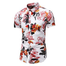 Load image into Gallery viewer, Summer New Arrival Shirts Men 2020 Fashion Print Short Sleeve Hawaiian Shirt Male Casual Flower Slim Fit Beach Shirts Plus M-7XL - UK Fashion Market
