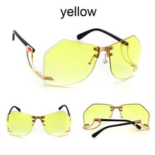 Load image into Gallery viewer, 2020 New Irregular Rimless Sunglasses Women Brand Designer Alloy Frame Oversize Gradient Sun Glasses Fashion Female Clear Shades - UK Fashion Market
