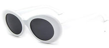 Load image into Gallery viewer, 2019 goggle Kurt Cobain glasses oval sunglasses ladies trendy 2018 hot Vintage retro sunglasses Women's white black eyewear UV - UK Fashion Market
