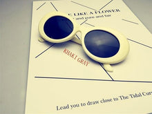 Load image into Gallery viewer, 2019 goggle Kurt Cobain glasses oval sunglasses ladies trendy 2018 hot Vintage retro sunglasses Women's white black eyewear UV - UK Fashion Market
