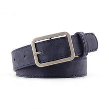 Load image into Gallery viewer, 2020 2.8cm Wide Leather Waist Strap Belt Black Brown high quality Women Square Metal Buckle belts Ladies Female Belts for Jeans - UK Fashion Market
