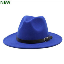 Load image into Gallery viewer, free shipping 2020 new Fashion men fedoras women's fashion jazz hat summer spring black woolen blend cap outdoor casual hat X XL - UK Fashion Market
