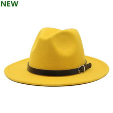 Load image into Gallery viewer, free shipping 2020 new Fashion men fedoras women's fashion jazz hat summer spring black woolen blend cap outdoor casual hat X XL - UK Fashion Market
