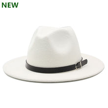Load image into Gallery viewer, free shipping 2020 new Fashion men fedoras women's fashion jazz hat summer spring black woolen blend cap outdoor casual hat X XL - UK Fashion Market
