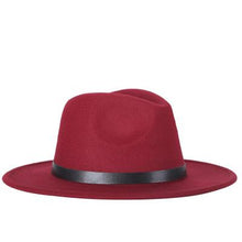 Load image into Gallery viewer, free shipping 2020 new Fashion men fedoras women's fashion jazz hat summer spring black woolen blend cap outdoor casual hat X XL - UK Fashion Market
