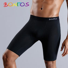 Load image into Gallery viewer, BONITOS Long Boxer Shorts Panties Man Underwear Men Boxer Men Underwear Natural Cotton Comfortable Soft Top Brand High Quality - UK Fashion Market
