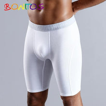 Load image into Gallery viewer, BONITOS Long Boxer Shorts Panties Man Underwear Men Boxer Men Underwear Natural Cotton Comfortable Soft Top Brand High Quality - UK Fashion Market

