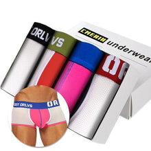 Load image into Gallery viewer, 4pc/lot Boxershorts Men Boxers Male Underwear Man Panties Cotton Soft Short Boxer Mesh Mens Hombre Cueca Plus Size OR212 - UK Fashion Market
