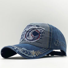 Load image into Gallery viewer, New Cotton Men baseball cap for women snapback hat Shark embroidery bone caps gorras casual casquette men baseball hats - UK Fashion Market
