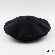 Load image into Gallery viewer, French Style Solid Casual Vintage Women's Hat Beret Plain Cap Girl's Wool Warm Winter Berets Beanie Hats Femme Aldult Caps - UK Fashion Market
