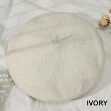 Load image into Gallery viewer, French Style Solid Casual Vintage Women's Hat Beret Plain Cap Girl's Wool Warm Winter Berets Beanie Hats Femme Aldult Caps - UK Fashion Market
