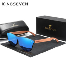 Load image into Gallery viewer, KINGSEVEN Women's Glasses Natural Bubinga Wooden Sunglasses Men Polarized Fashion Sun Glasses Original Wood Oculos de sol - UK Fashion Market
