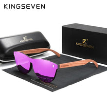 Load image into Gallery viewer, KINGSEVEN Women's Glasses Natural Bubinga Wooden Sunglasses Men Polarized Fashion Sun Glasses Original Wood Oculos de sol - UK Fashion Market
