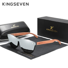 Load image into Gallery viewer, KINGSEVEN Women's Glasses Natural Bubinga Wooden Sunglasses Men Polarized Fashion Sun Glasses Original Wood Oculos de sol - UK Fashion Market
