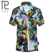 Load image into Gallery viewer, Mens Hawaiian Shirt Male Casual camisa masculina  Printed Beach Shirts Short Sleeve brand clothing Free Shipping Asian Size 5XL - UK Fashion Market
