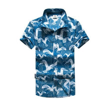 Load image into Gallery viewer, Mens Hawaiian Shirt Male Casual camisa masculina  Printed Beach Shirts Short Sleeve brand clothing Free Shipping Asian Size 5XL - UK Fashion Market
