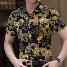 Load image into Gallery viewer, 2020 Men's Hawaiian Shirt Short Sleeve Mens Dress Shirts Slim Fit Camisa Masculina Summer Hawaii Casual Male Flower Print Shirt - UK Fashion Market
